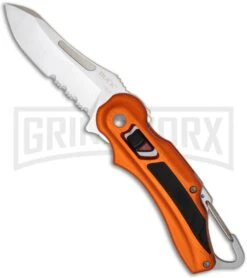 Buck Knives Buck Flashpoint Orange Folding Knife - Satin Serr