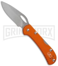 Buck Knives Buck Mini SpitFire Orange Folding Knife - Satin Plain