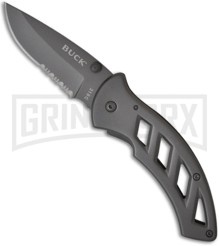 Buck Knives Buck Parallex 318 Folding Knife - Gray Serr