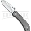 Buck Knives SpitFire Grey Folding Knife - Satin Plain