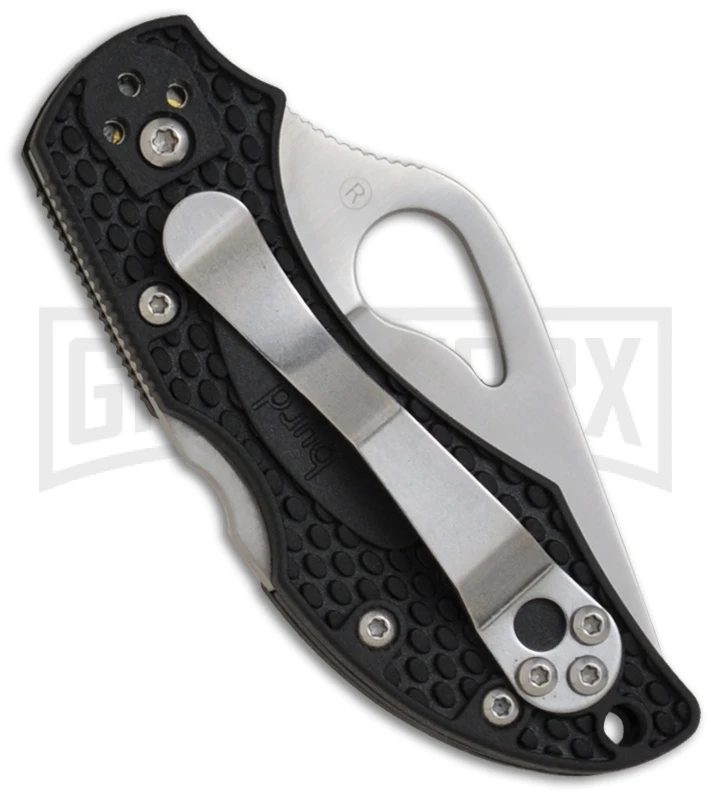 Byrd Robin 2 Black FRN Folding Knife - Satin Plain - Image 2