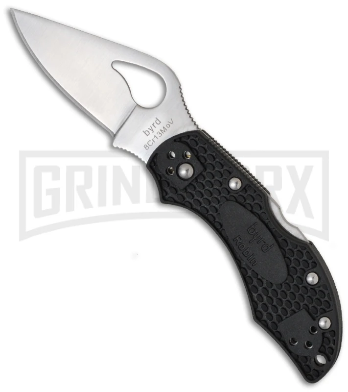 Byrd Robin 2 Black FRN Folding Knife - Satin Plain