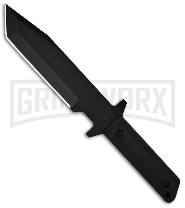Cold Steel G.I. Tanto Fixed Blade Knife - Black Plain
