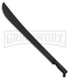 Cold Steel 24" Latin Machete Black W/ Sheath - Black Plain