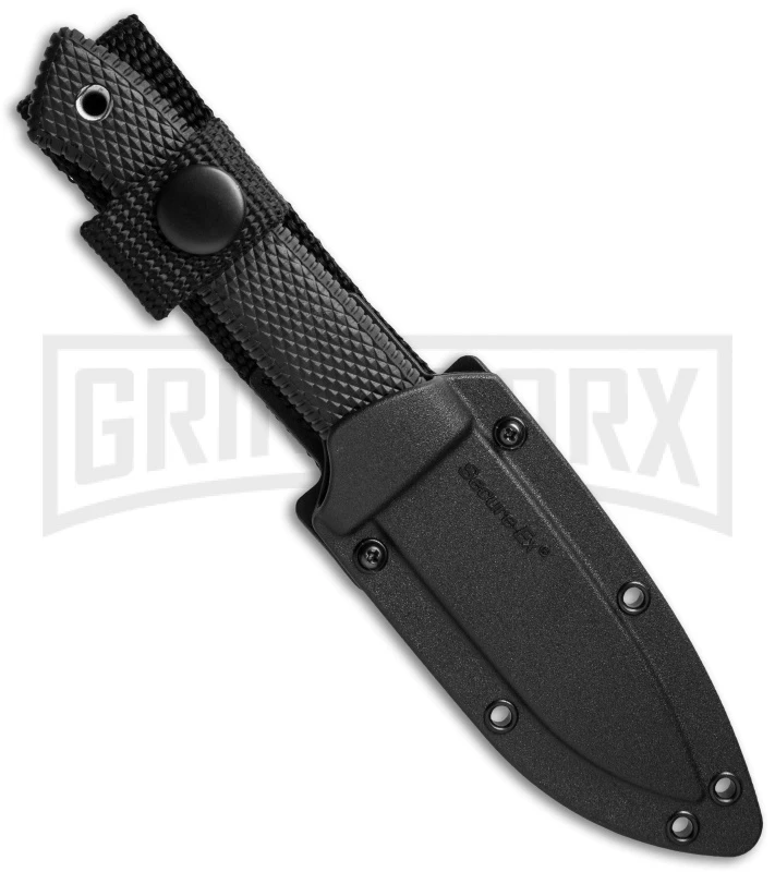 Cold Steel Pendleton Mini Hunter Black Rubber Knife - Satin Plain - Image 2