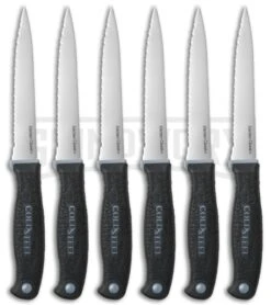 Cold Steel Steak Knives 6-Pack Kitchen Knife Set