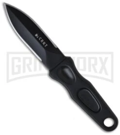 CRKT A.G. Russell Sting Fixed Blade Knife - Black Plain