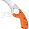 CRKT Kommer Orange Bear Claw Fixed Blade Knife - Satin Plain