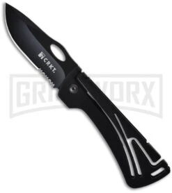 CRKT Klecker NIRK Folding Knife - Black Serr