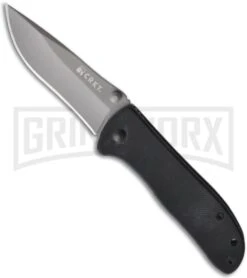 CRKT Drifter Black G-10 Folding Knife - Gray Plain