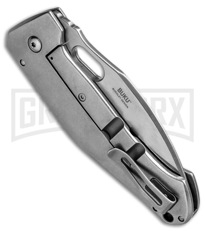 CRKT Burnley Buku Frame Lock Knife - Satin Plain - Image 2