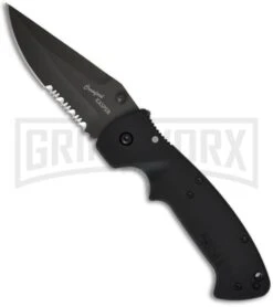 CRKT Crawford Kasper Folding Knife - Black Serr