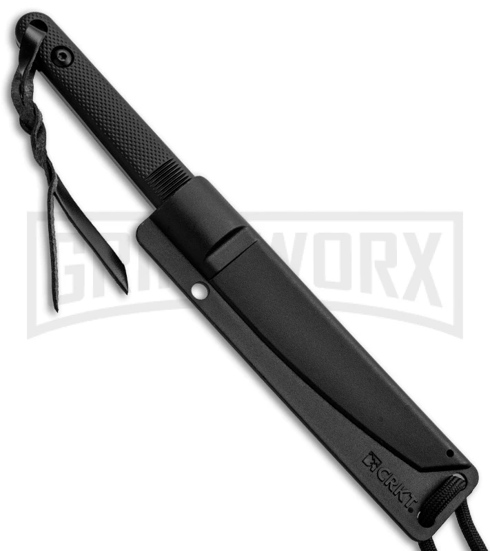 CRKT Sweet K.I.S.S. Fixed Blade Knife - Black Plain - Image 2