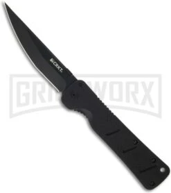 CRKT Otanashi Noh Ken Black G-10 Frame Lock Knife - Black Plain
