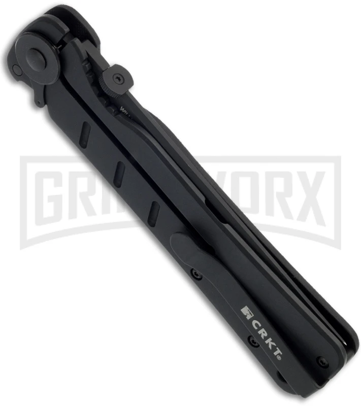 CRKT Otanashi Noh Ken Black G-10 Frame Lock Knife - Black Plain - Image 3