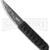 CRKT Burnley Obake Skoshi Black Nylon Fixed Blade Knife - Gray Plain