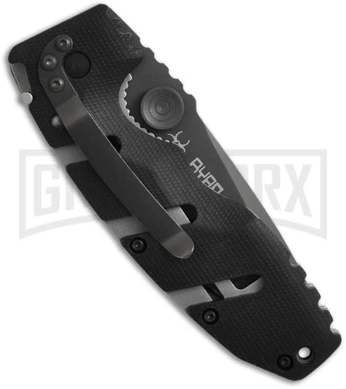 CRKT Ryan Seven Folding Knife - Black Serr - Image 2