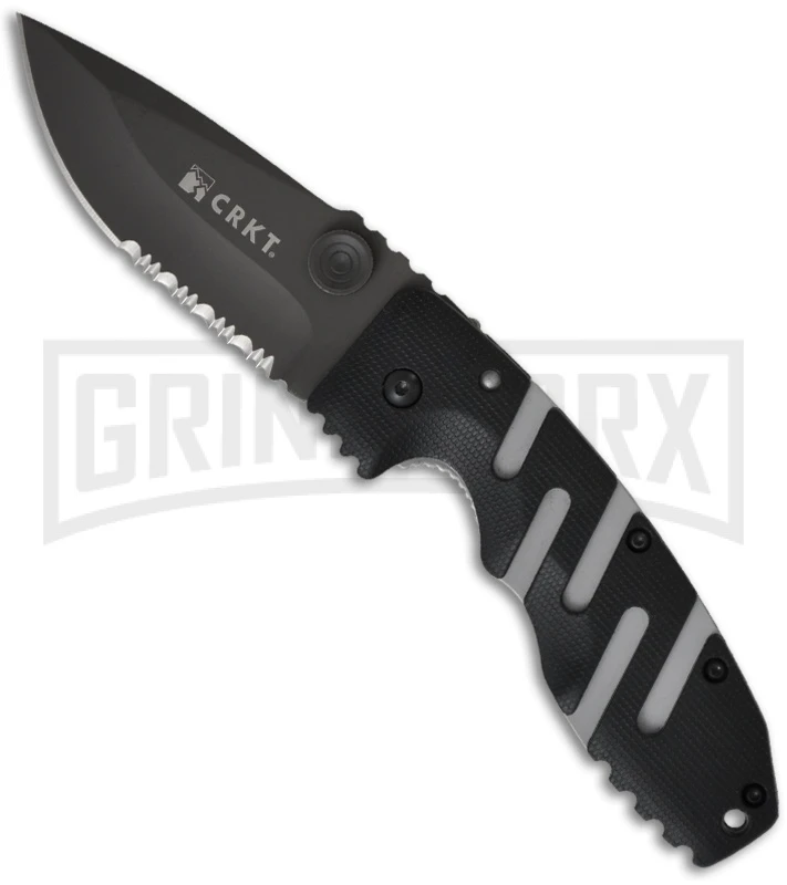 CRKT Ryan Seven Folding Knife - Black Serr