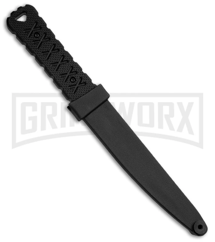 CRKT Yukanto Fixed Blade Knife - Black Plain - Image 2