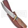 Frost Cutlery Chipaway War Eagle Brown Wood Fixed Blade Knife - Satin Plain