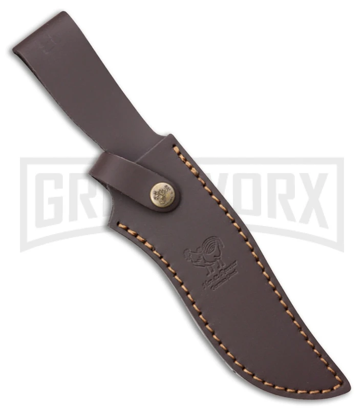 Frost Cutlery Hen & Rooster Big Game Bowie Stag Fixed Blade Knife - Mirror Plain - Image 2