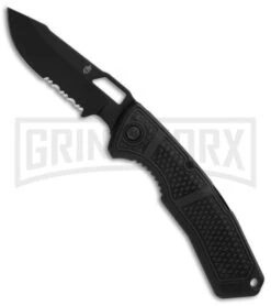 Gerber Order Black Folding Knife - Black Serr