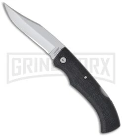 Gerber Gator-Mate Black GFN Pocket Knife - Bead Blast Plain