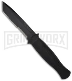 Gerber Guardian Back-Up Fixed Blade Knife - Black Serr