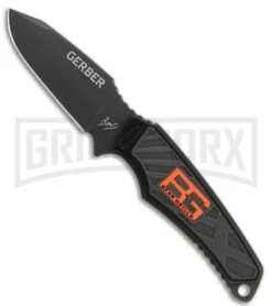 Gerber Bear Grylls Compact Fixed Blade Knife - Black Plain
