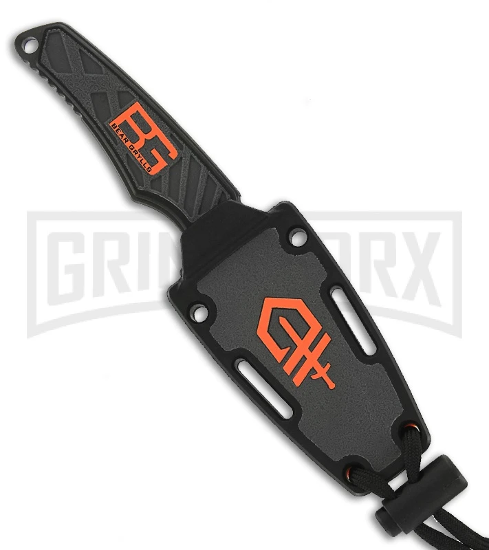 Gerber Bear Grylls Compact Fixed Blade Knife - Black Plain - Image 2