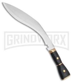 Tallen Large Raven Talon Black Kukri Fixed Blade Knife - Satin Plain