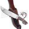 Hen & Rooster Diamond Ram's Horn Fixed Blade Knife - Mirror Plain