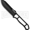 Ka-Bar Becker Skeleton Fixed Blade Neck Knife - Black Plain