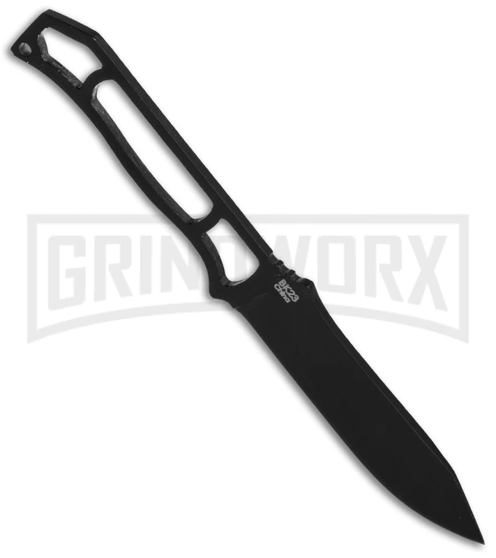 Ka-Bar Becker Skeleton Fixed Blade Neck Knife - Black Plain - Image 2