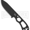 Ka-Bar Becker Necker Black Fixed Blade Neck Knife - Black Plain