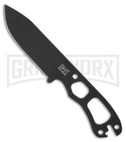 Ka-Bar Becker Necker Black Fixed Blade Neck Knife - Black Plain