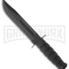 Ka-Bar Bowie Full-Size Knife Black Leather Sheath - Black Plain