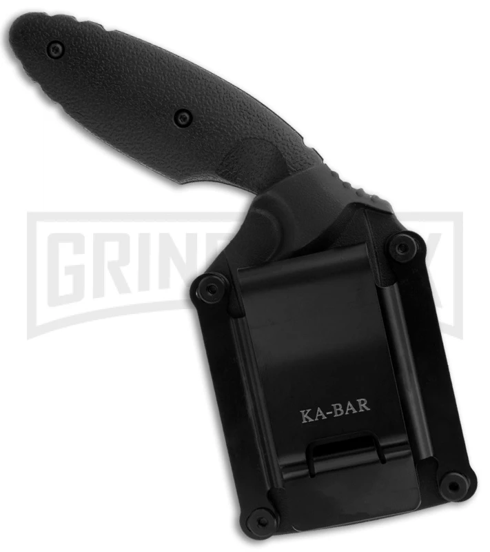 Ka-Bar Small TDI Law Enforcement Fixed Blade Knife - Black Plain - Image 2