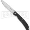 Kershaw Hawk Black G-10 Folding Knife - Satin Plain
