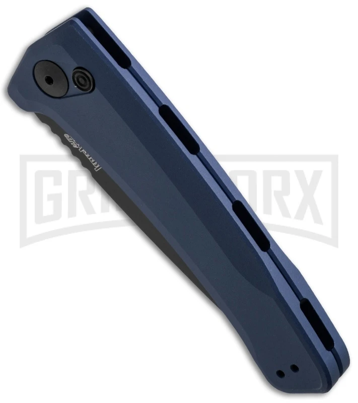 Kershaw Launch 3 Blue Automatic Knife - Black Plain - Image 2