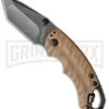 Kershaw Shuffle II Tanto Liner Lock Knife Tan - BlackWash
