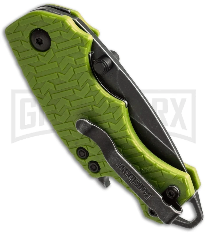 Kershaw Shuffle Liner Lock Knife Lime - BlackWash - Image 2