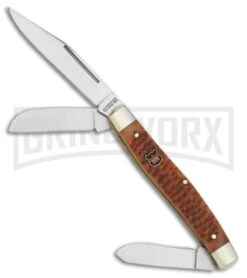 Klaas Transmit Large Stockman Brown Pick Bone Pocket Knife