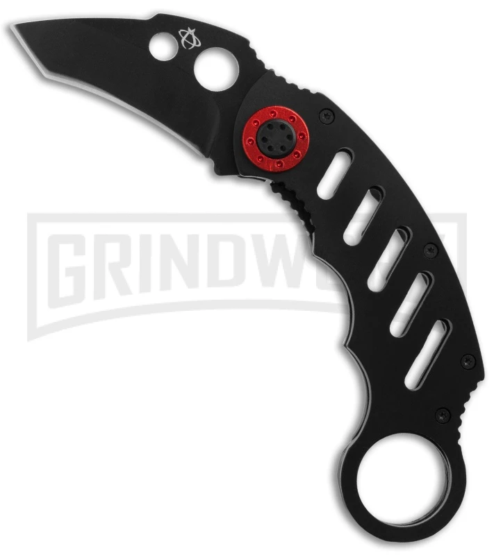 Mantis MK-2 Cinq 2 Karambit Folding Knife - Black Plain