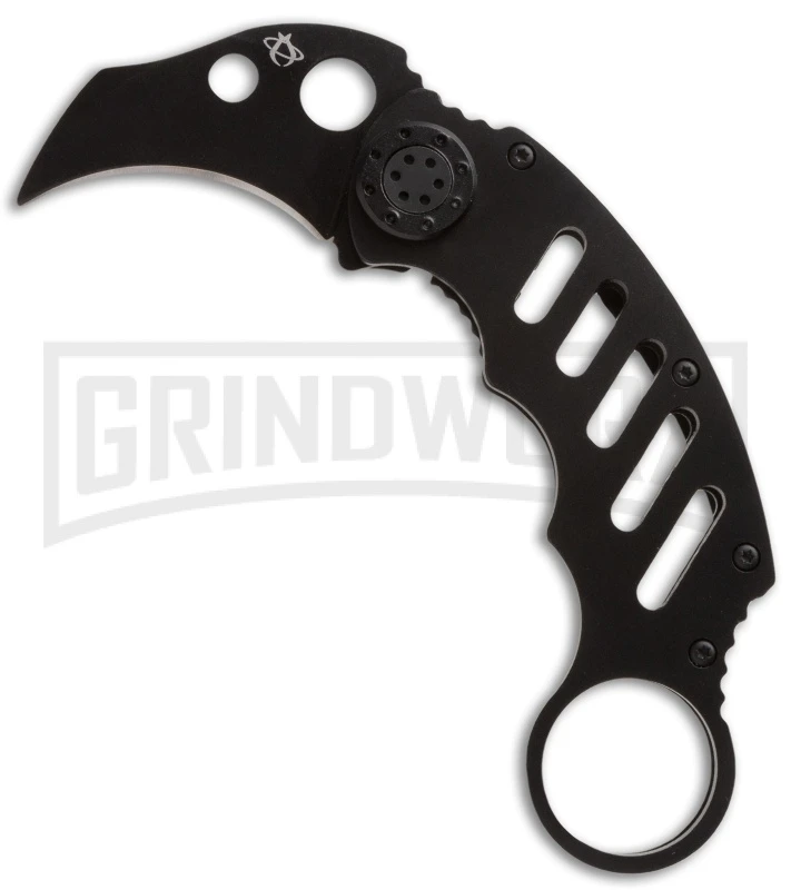 Mantis MK-IVX Midnight Karambit Knife - Black Plain