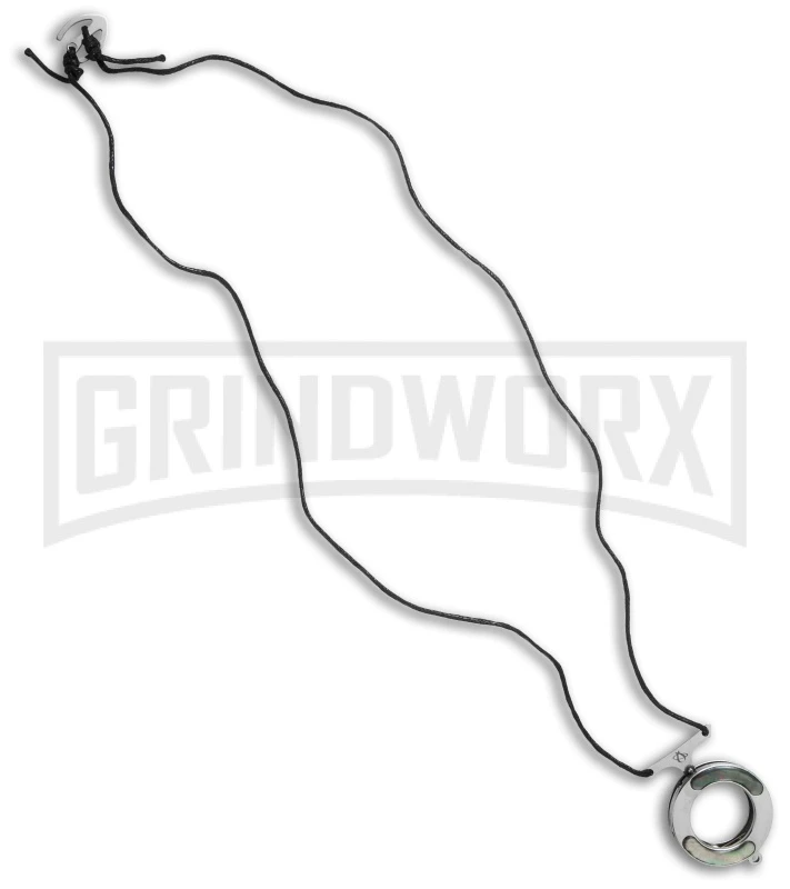 Mantis MK14pbp Vicious Circle Black Pearl Folding Neck Knife - Satin Plain - Image 3