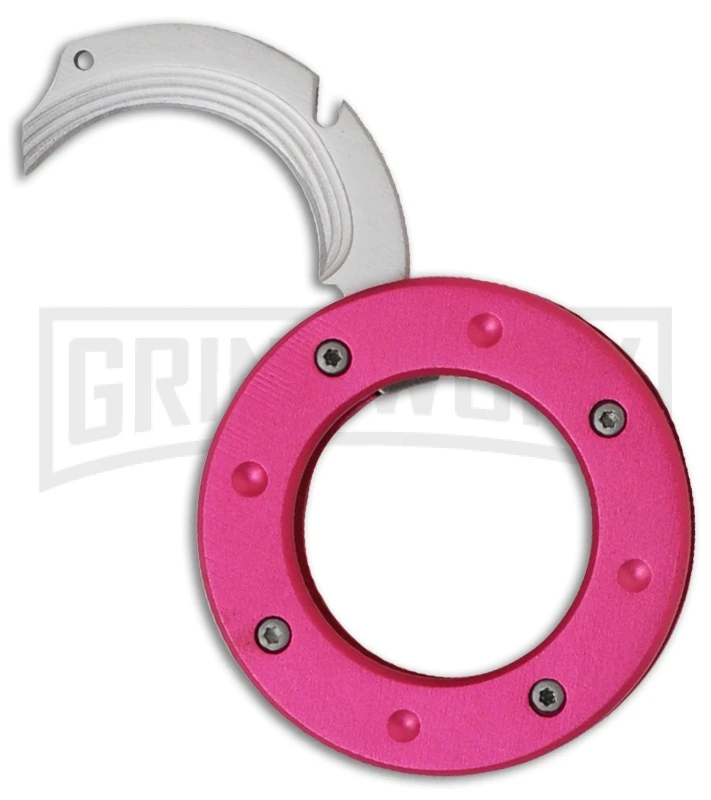 Mantis MU-6 Pink Cyclops Folding Neck Knife (2.5" Plain)