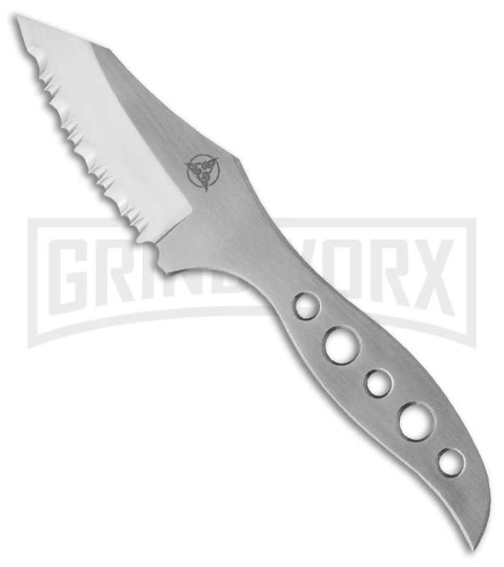 Nemesis Hellion Neck Knife Fixed Blade Knife - Satin Serr