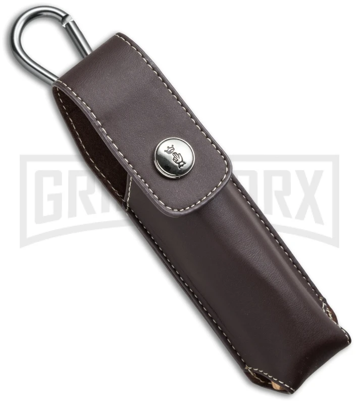 Opinel Knives No. 8 Olive Wood Folding Knife W/Sheath - Stainless Steel - Image 3