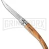 Opinel Knives Slim No. 10 Olive Wood Folding Knife W/Sheath - Stainless Steel